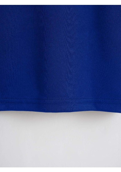 Kadın Deadlift Baskılı Mavi Crop Tişört fırsatları