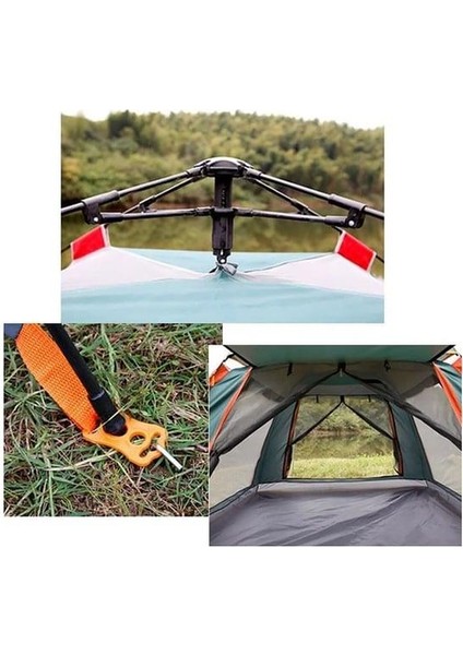 Tenteli 6 Kişilik Otomatik Çadır 240X240X155 cm Çadır Çantalı Çadır - Sineklikli Çadır fiyatları
