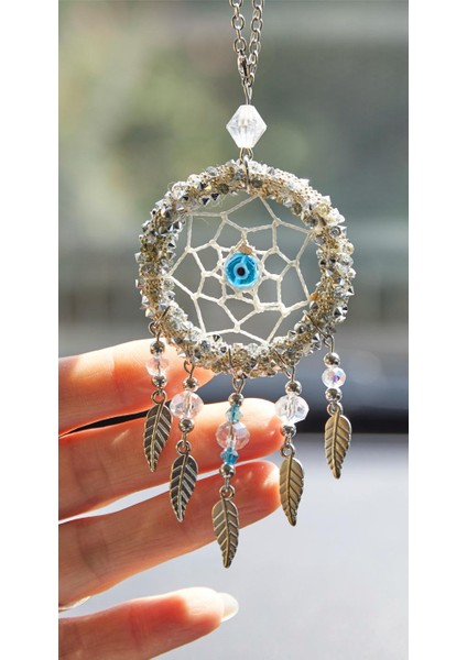 Özel Hediyelik Yeni Araba Süsü Nazar Boncuklu Düş Kapanı Dikiz Aynası Süsü