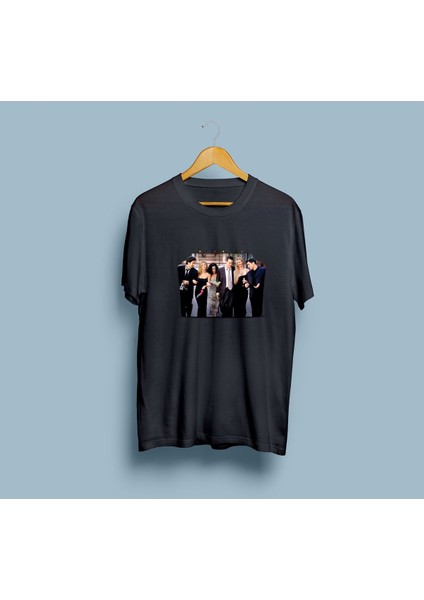 Oversize Friends Karakterleri Tasarım Unisex T-Shirt