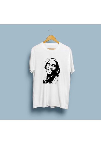 Oversize Bob Marley Tasarım Unisex T-Shirt