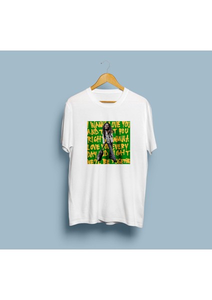 Oversize Bob Marley Tasarım 2 Unisex T-Shirt