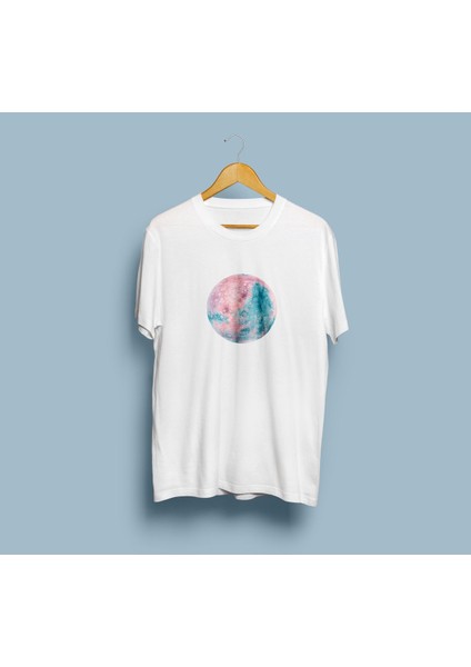 Oversize Planet / Gezegen Tasarım Unisex T-Shirt