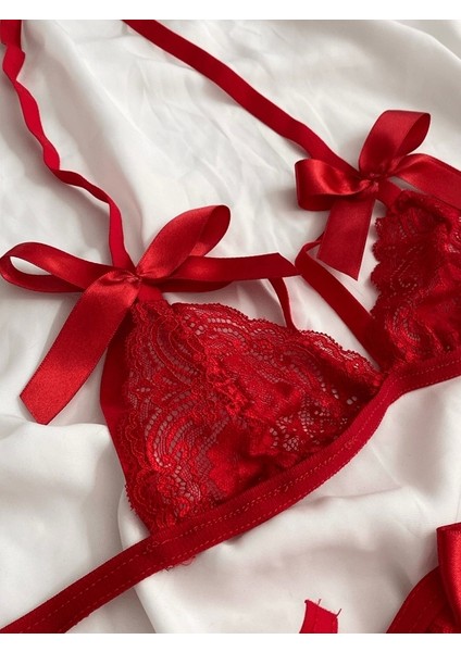 Kurdela Bağlamalı Dantel Sütyen Takım modelleri