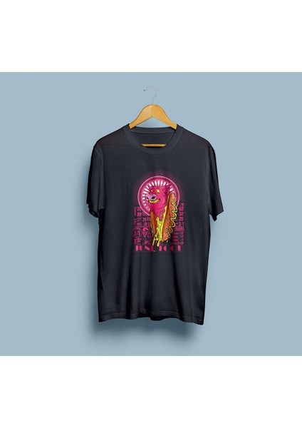 Oversize Hot Dog Tasarım Unisex T-Shirt