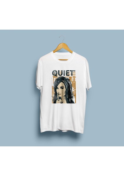 Oversize Quiet Kadın Tasarım Unisex T-Shirt