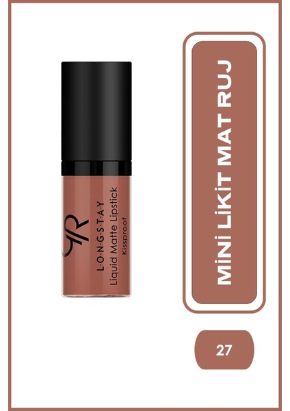 Longstay Liquid Matte Lipstick (Mini) No:27