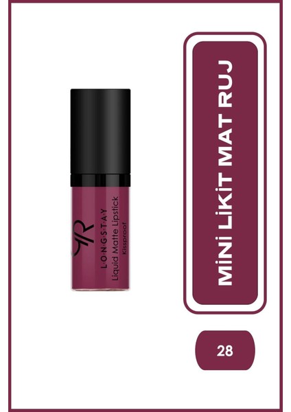 Longstay Liquid Matte Lipstick (Mini) No:28