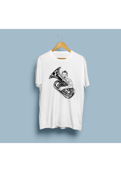 Oversize Trombone 2 Tasarım Unisex T-Shirt