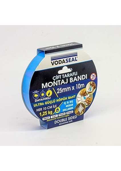 53.01.021 Çift Taraflı Montaj Bandı, 25X10