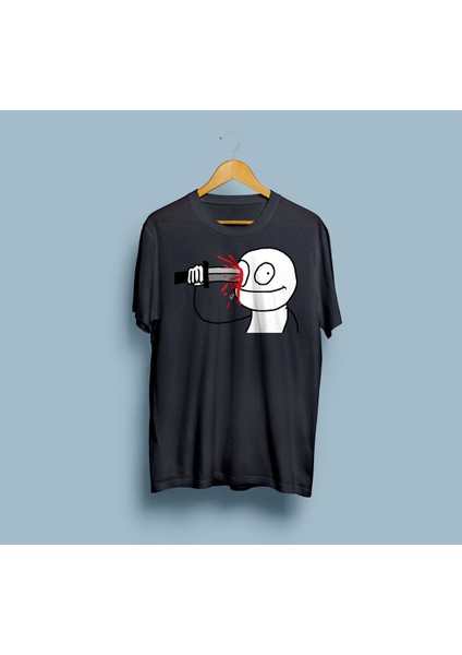 Oversize Stabbing Tasarım Unisex T-Shirt