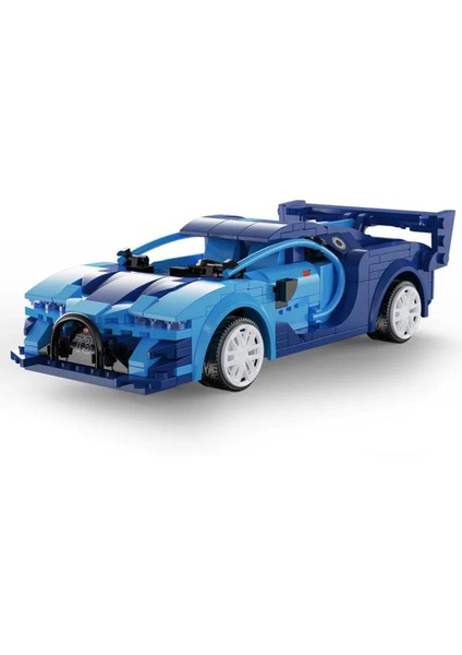 C51073W Mavi Yarış Arabası – 325 Parça, Rc & Uygulama Kontrollü, 1:20 Ölçekli Model