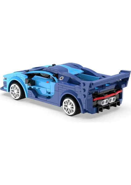 C51073W Mavi Yarış Arabası – 325 Parça, Rc & Uygulama Kontrollü, 1:20 Ölçekli Model