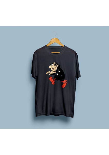 Oversize Gargamel Tasarım Unisex T-Shirt