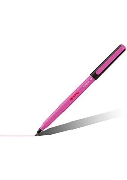 Fineliner, Ince Keçe Uçlu Kalem 0.4 Mm, 4'lü Paket, Canlı Renkler