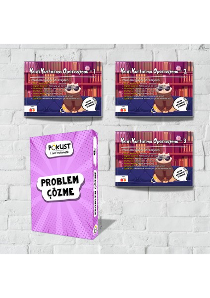 -1. Sınıf Matematik - Problem Çözme - 3 Kitap