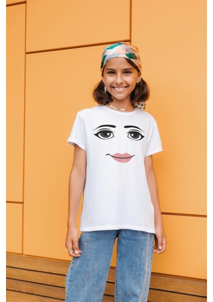 Roblox Women Face Tişört Beyaz fırsatları