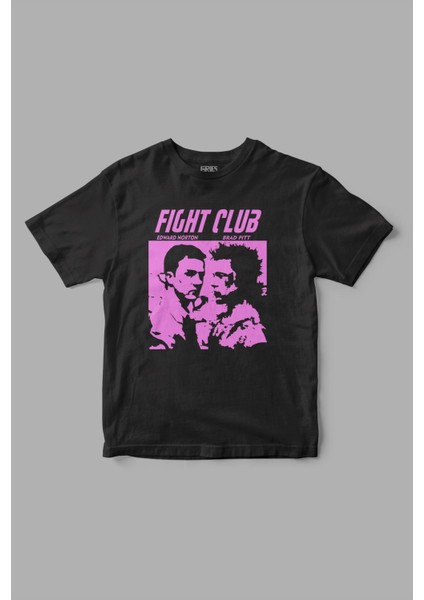 Fight Club Özel Tasarım Dövüş Kulübü Baskılı Tişört