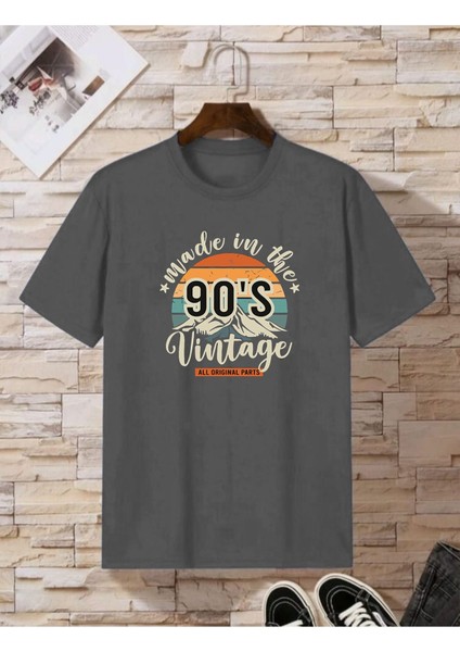 90's Baskılı Oversize T-Shirt