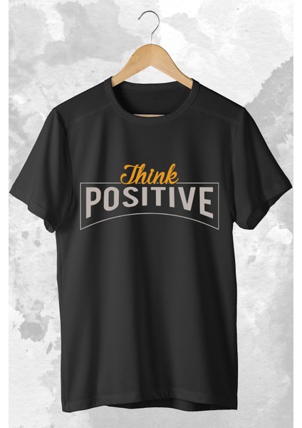 Unisex Siyah Oversize Limited Edition Think Positive