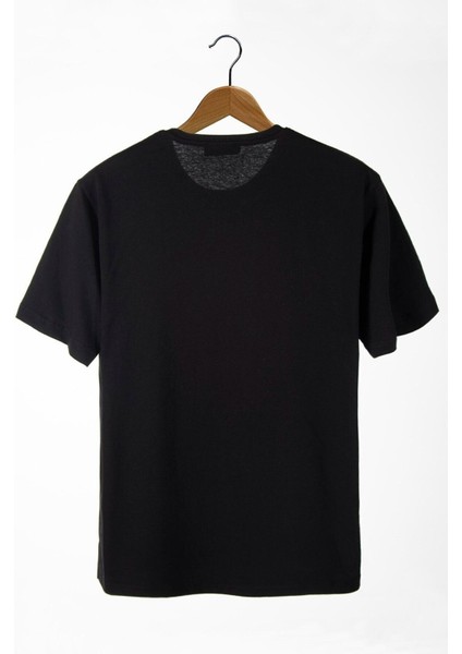 Siyah Önü Anime Baskılı Oversize Pamuklu T-Shirt fiyatları