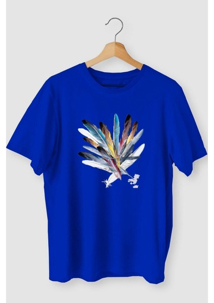 Griland Saks Rengi Inapıratıon Wrıte What You Want Baskılı Oversize T-Shirt