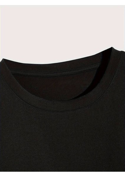 Erkek Beyaz Siyah Gri Oversize Boston Est 1997 Baskılı Bisiklet Yaka T-Shirt modelleri