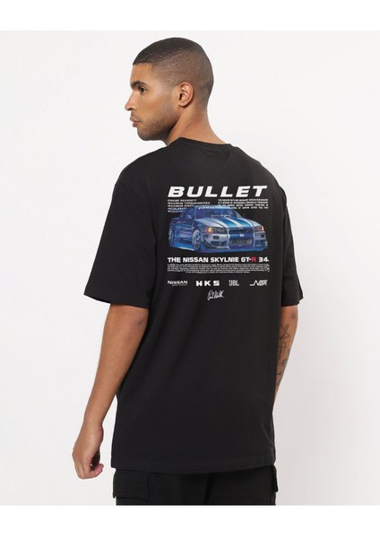 Fast And Furious Paul Walker Nissan Skyline Gt-R Oversize Tshirt