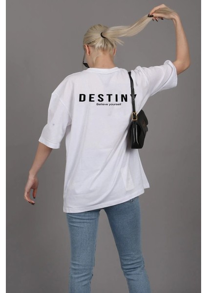 Unisex Destiny Rahat Kesim Oversize T-Shirt modelleri