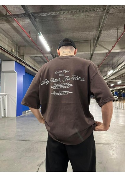 Essence Project Oversize T-Shirt - Kahverengi