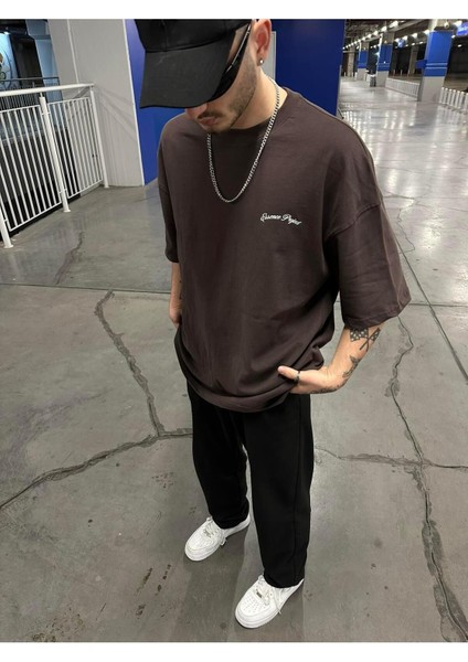 Essence Project Oversize T-Shirt - Kahverengi indirimleri