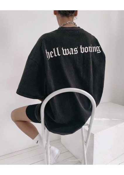 Siyah Yıkamalı Oversize T-Shirt fiyatları