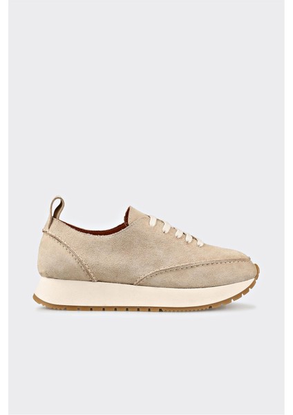 Taba Deri Kadın Spor Ayakkabı