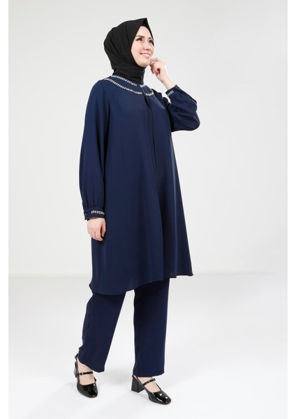 Lacivert Pantolon Bluz Alt Üst Takım 9274 fırsatları
