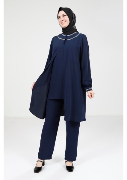 Lacivert Pantolon Bluz Alt Üst Takım 9274 indirimleri