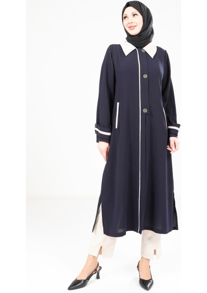 Yakalı Lacivert Giy Çık 9354