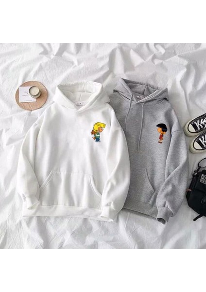 Cedric & Chen Baskılı Sevgili Kombini Sweatshirt 2