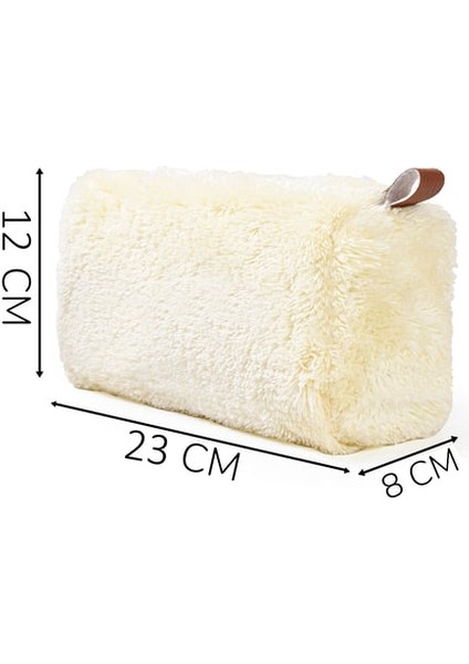 Peluşçu Dayı Fermuarlı Peluş Makyaj Çantası (Uzun Tüylü) – Kadınlar Için En Yeni Makyaj Çantası fırsatları