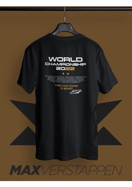 Max Verstappen 2022 Şampiyonluk T-Shirt 1385