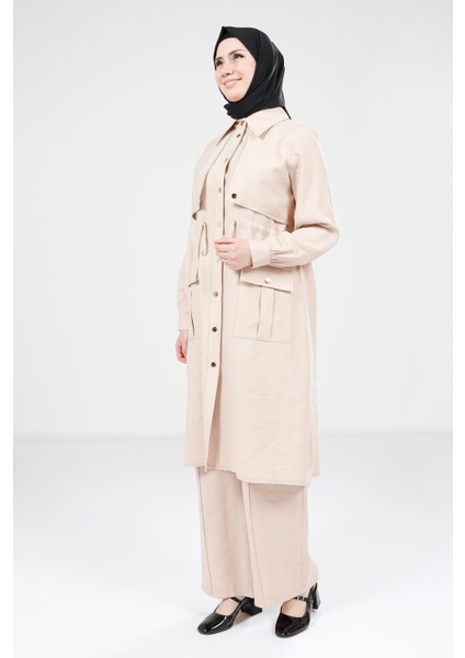 Bej Tunik Pantolon Takım 9240 modelleri