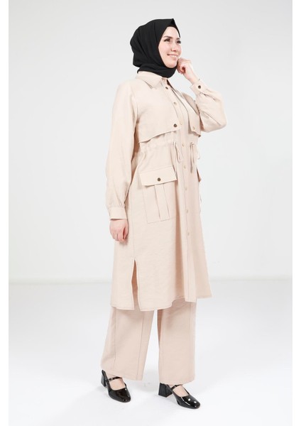 Bej Tunik Pantolon Takım 9240 fırsatları