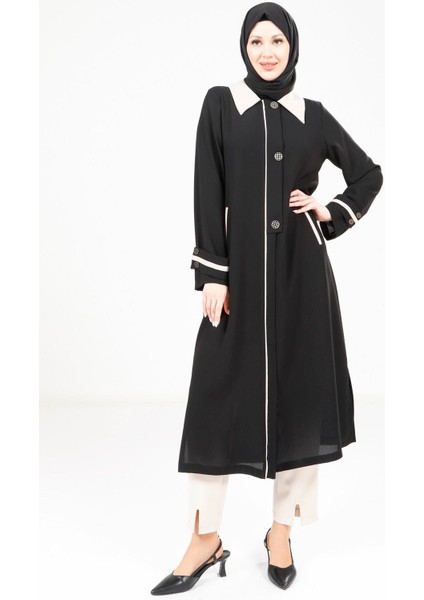 Yakalı Siyah Giy Çık 9354