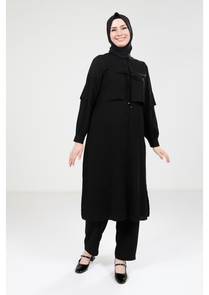 Rüzgarlıklı Siyah Alt Üst Takım 9277