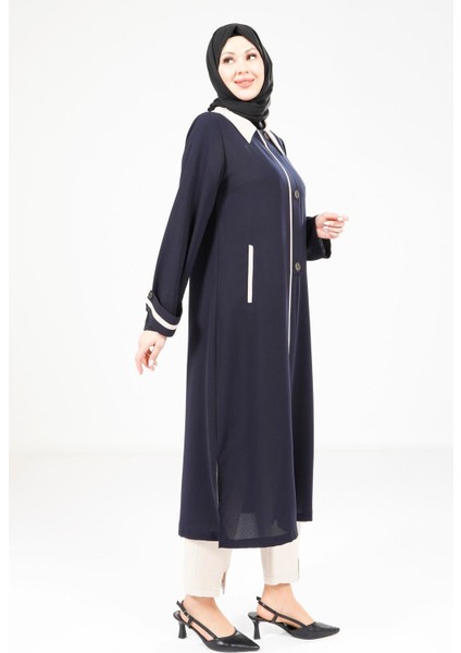 Yakalı Lacivert Giy Çık 9354