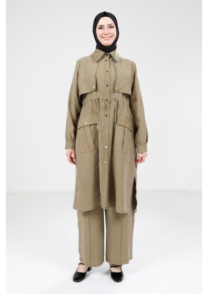 Haki Tunik Pantolon Takım 9240