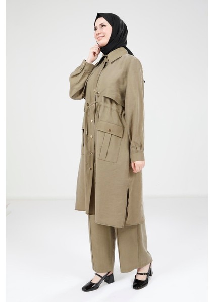 Haki Tunik Pantolon Takım 9240