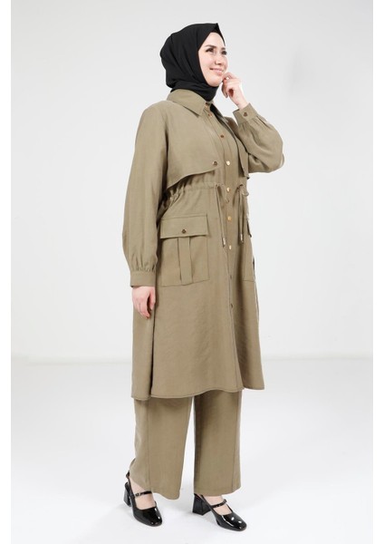 Haki Tunik Pantolon Takım 9240
