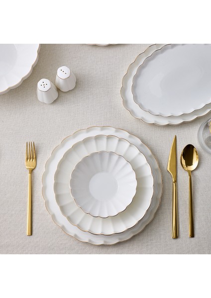Margaret Gold 54 Parça 12 Kişilik Yemek Takımı