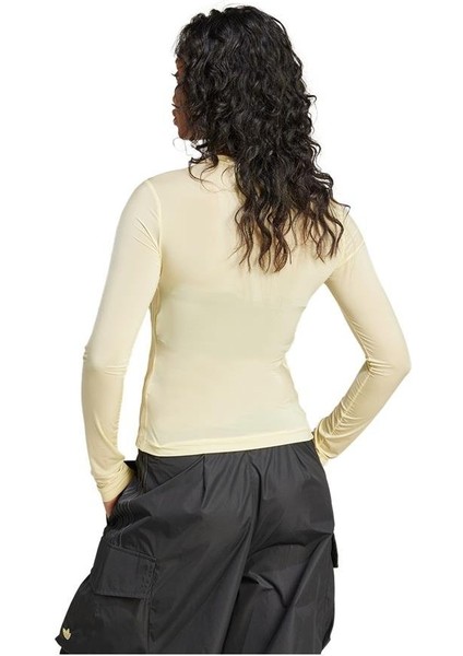 Kadın Sarı Sweatshirt Sheer 3s Ls JD3599