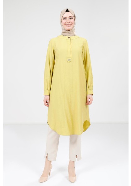 Olive Renk Tunik 9333